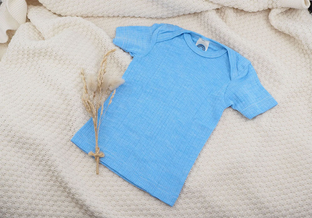 tee-shirt en laine, soie et coton cosilana